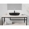 Anzzi Ariadne Rectangle Glass Vessel Bathroom Sink with Matte Black Finish LS-AZ913MB - alternate 4